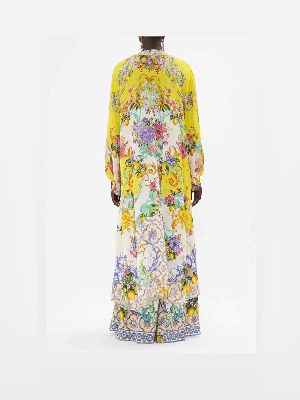 Camilla Czarine silk tie front maxi dress - Picture 2 of 8